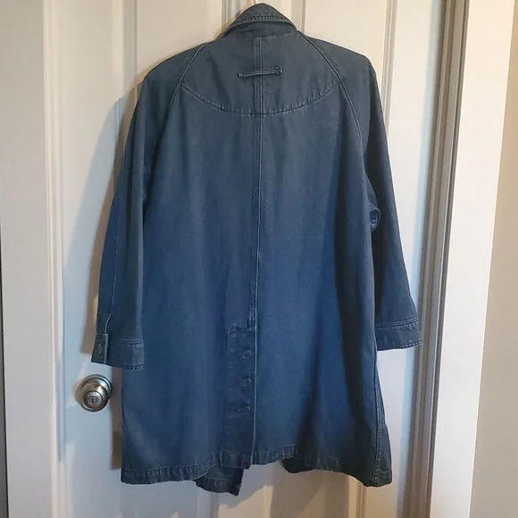 Vintage Eddie Bauer denim chore coat barn jacket large - Picture 5 of 7